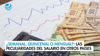 ¿Semanal quincenal o mensual Las peculiaridades del salario en otros países y en México [upl. by Ahsikit]