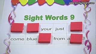 Sight Words Bingo 9 Bingo Sight Word Games [upl. by Art]