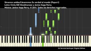 POPURRI EFY PFJ  As sisters in zion  Well bring the world his truth  LDS  SUD Piano Tutorial [upl. by Ahtnahc]