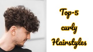 Top5 Curly hairstyles in short video [upl. by Isoais]