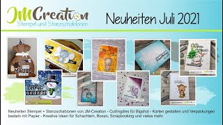 Release Juli 2021 Neue Stempel und Stanzschablonen und passende Musterprojekte [upl. by Foss]