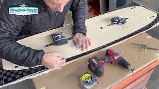 How to Build a Kiteboard Foam Core Carbon Twin Tip Kiteboard Build [upl. by Goodhen]