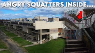 MASSIVE Abandoned Middle School Squatter Threatened Us [upl. by Ajnotal]