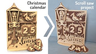 Christmas calendar  scroll saw project [upl. by Ahseela]