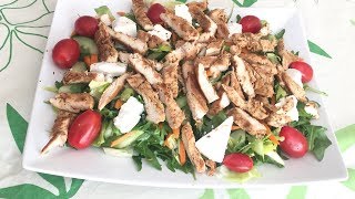 Healthy Chicken Salad  سلطة الخضر والدجاج المشوية لذيذة جدا وصحية [upl. by Myrna]