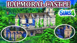 Balmoral Castle Speed Build  The Sims 4 Castle Estates Kit [upl. by Mullen5]