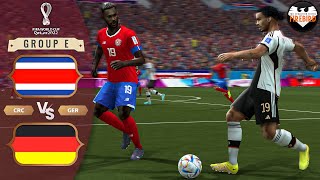 PES 6 Firebird Patch 23  Costa Rica v Germany  FIFA World Cup Qatar 22  Realistic Match Gameplay [upl. by Erhart527]