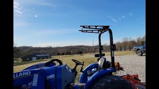 Installing the Artillian Quick Detatch Canopy on My New Holland Workmaster 40 Compact Tractor [upl. by Enihpets]