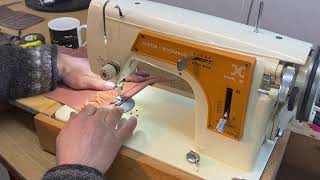 Heavy duty mods Frister amp Rossmann 35 modified for heavy duty sewing leather canvass sail repair [upl. by Germaine]