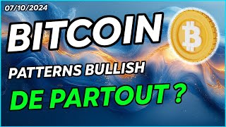 BITCOIN PATTERNS BULLISH DE PARTOUT  🔥 GRT À SURVEILLER 🚀 [upl. by Aramot254]