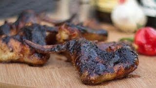 Sticky smokedbeer chicken wings [upl. by Akeihsal]