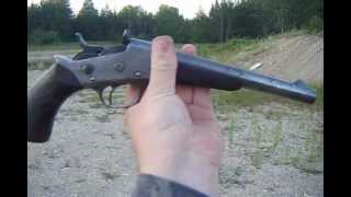 Shooting Remington Rolling Block Pistol 50 cal [upl. by Skiest]