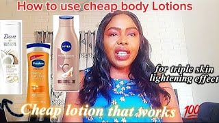 How To Use Cheap Body Lotions to Lighten Your SkinI turned my cheap lotion to a lightening lotion [upl. by Aurelius]