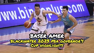 Baser Amer Blackwater 2023 PBA Governors Cup Highlights [upl. by Airla958]