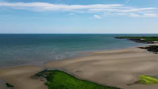 Gormanston Beach Ireland coastline 4k drone [upl. by Natty]