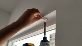 How to Install a cordless roller shade in 1 minute Mounts inside of window frame [upl. by Nelac904]