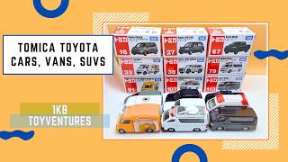 Tomica Toyota Cars Vans SUVs and more [upl. by Gimpel584]