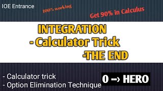 IntegrationSuper Trick using Calculator IOE ENTRANCE [upl. by Heater]