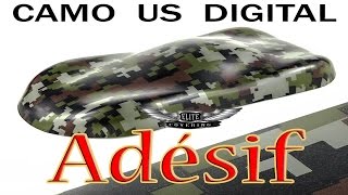 AIRSOFT Film adhésif pour Covering  Camo US digital  Custom AEG GBB camouflage [upl. by Eckhardt]