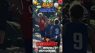 🤾🏿‍♂️🏖 Beach 🥅 Handboll 🏐🇸🇪 handboll handball beachhandball [upl. by Koetke]