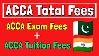 ACCA total fees  Acca tuition fees  Acca exams fees  perfect info [upl. by Celestyn]