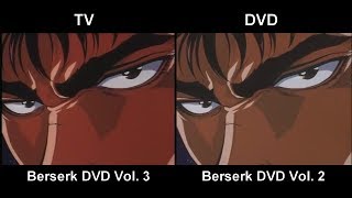 BERSERK 1997 Opening Comparison TV vs DVD [upl. by Iv]