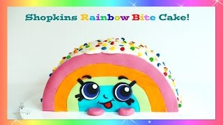 Shopkins Rainbow Bite Cake  How to Make from Creative Cakes by Sharon [upl. by Enautna]