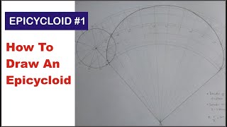 How to Draw an EPICYCLOID in Engineering Drawing  What is Epicycloid Curve In Technical Drawing [upl. by Ocsinarf]