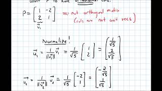 71 Symmetric MatricesOrthogonal Diagonalization Examples Video 3 [upl. by Aiciled184]