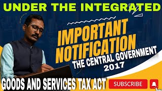 The Central Government under the Integrated Goods and Services Tax Act 2017 gst goods service [upl. by Arramat]