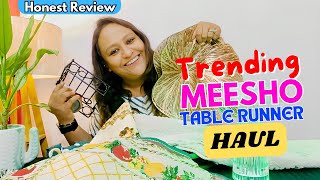 Meesho Affordable amp Trendy Table Runner Homedecor Product Review  Meesho Live Unboxing Random Finds [upl. by Nolan513]