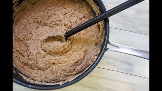 Homemade Refried Beans  SAM THE COOKING GUY [upl. by Ynahteb]