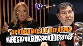 NOROÑA APRUEBA REFORMA JUDICIAL pese a la VIOLENCIA y protestas en el Senado  MLDA [upl. by Damle]