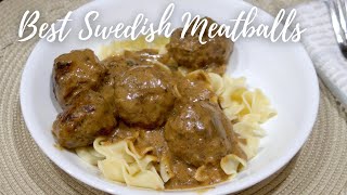 Best Swedish Meatballs with eggs noodles  Easy to make and Delicious [upl. by Asiuol]