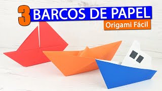 ⛵ 3 Barcos de papel fáciles de hacer con papiroflexia [upl. by Jaquelyn907]