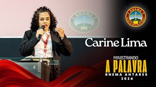 Ministrando a Palavra  CARINE LIMA  Rhema Antares 2024 [upl. by Carrick]