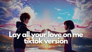 Abba  Lay all your love on me tiktok version [upl. by Rekab]