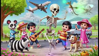 quotSkeleton Shake 2  Spooky Dance Party for Kidsquot Cartoon Kids Nursery Song  Children Rhymes [upl. by Vtehsta]