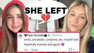 Piper Rockelle CONFIRMS THAT Elliana Walmsley and Jentzen Ramirez LEFT The SQUAD 😱💔 With Proof [upl. by Arly]