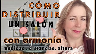 Cómo DISTRIBUIR una habitación salón LAS CLAVES de la ARMONÍA 🐌 PROPORCIÓN ÁUREA en DECORACIÓN [upl. by Ardnuahc]