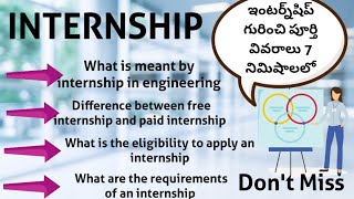 INTERNSHIP details  Eligibility Requirements for internship  Paid and unpaid internship [upl. by Raffaj]