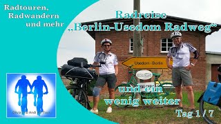 Radreise auf dem BerlinUsedom Radweg  1 Tag  4K [upl. by Styles]