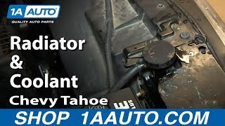 How To Replace Coolant 9599 Chevy Tahoe [upl. by Ynnhoj819]