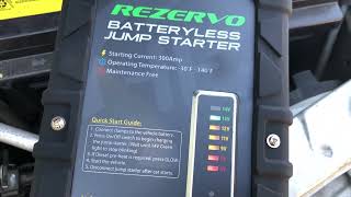 REZERVO Batteryless Ultra Capacitor Jump Starter [upl. by Galven]