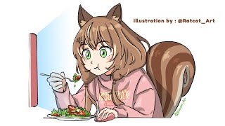 【MaBaR】Makan Bareng Risu  Makan Siang【Ayunda Risu】 [upl. by Caralie]