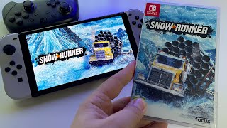 SnowRunner  Review  Switch OLED handheld gameplay  is it worth it [upl. by Robma]