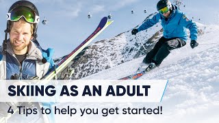 4 EASY TIPS  How to ski as an adult [upl. by Nytnerb]