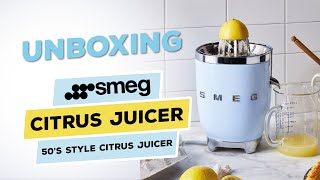 Unboxing quotSmeg Citrus Juicerquot 50s Style Citrus Juicer [upl. by Everest]