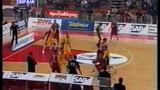 Olympiakos vs AEK 7569 Euroleague 2002 [upl. by Kluge]