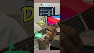 Canon in D Easy Chords guitarlesson tutorialreels [upl. by Epul601]